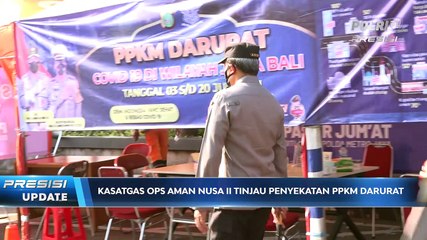 Kasatgas Ops Aman Nusa II Tinjau Posko Penyekatan PPKM Darurat