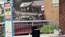 Dozens feared missing after mudslide tears through town in Japan