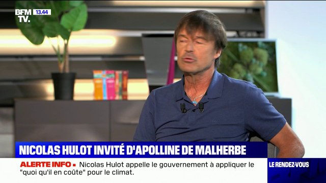 Nicolas Hulot: L'histoire, tous les jours, donne raison à l'écologie
