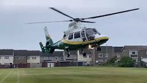 Air ambulance lands on Hartlepool school field following incident