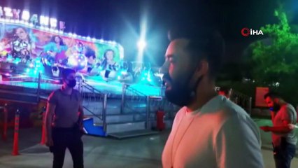 Marmaris'te lunaparkta pompalı dehşeti