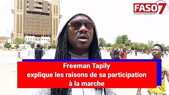 Burkina Faso : Freeman Tapily participe à une marche contre l'insécurité