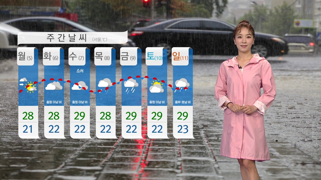 [날씨] 밤사이 국지성 호우...주 중반 다시 장맛비 / YTN