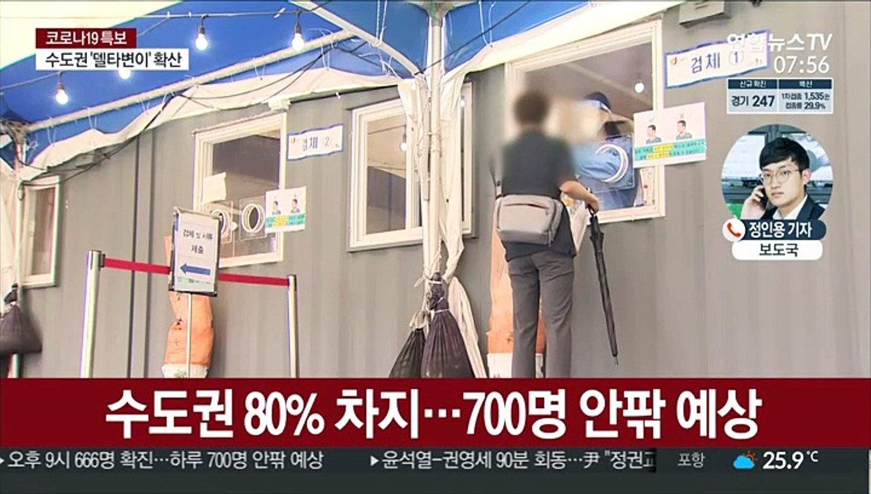 700명 안팎 신규확진 예상…내일부터 60~74세 미접종자 접종