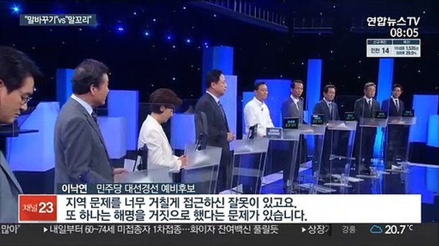 與 대선후보 첫 TV토론…이재명 vs 反이재명 격돌