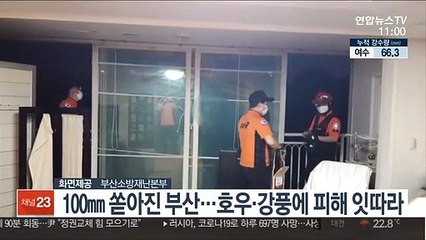 100㎜ 쏟아진 부산…호우·강풍에 피해 잇따라