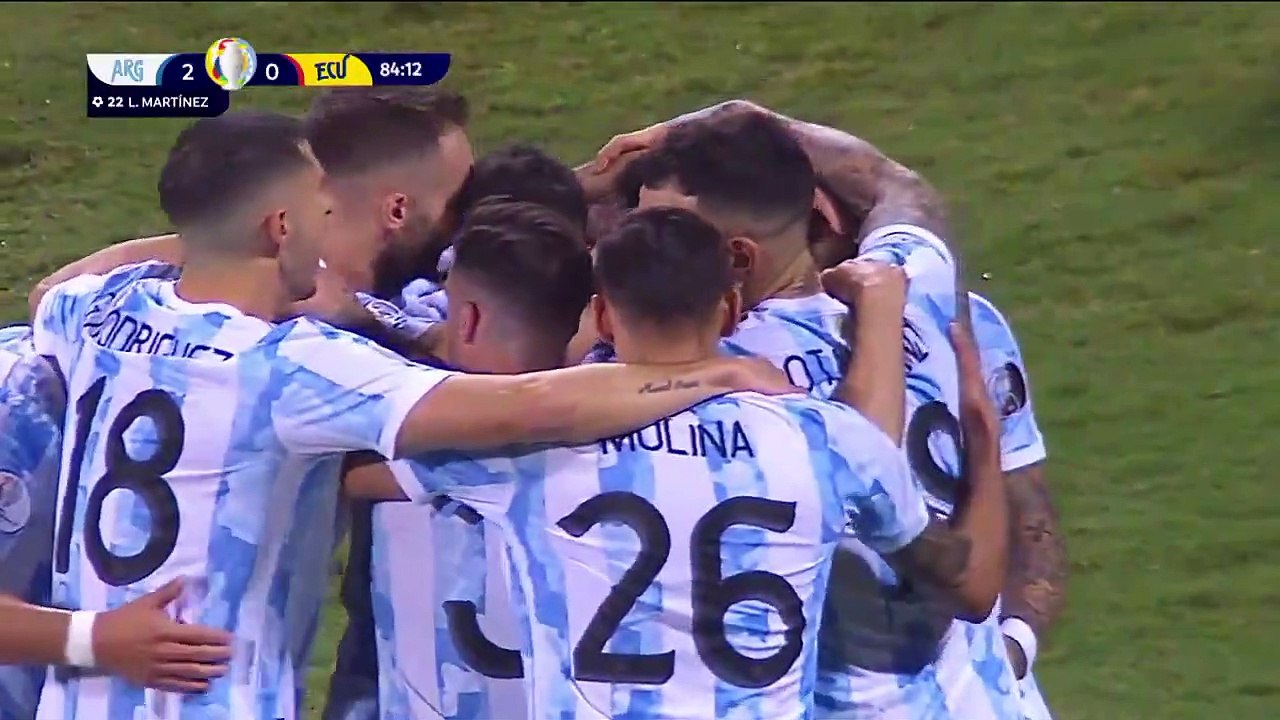 Lautaro Martinez goal against Ecuador-Copa America Quarterfinal