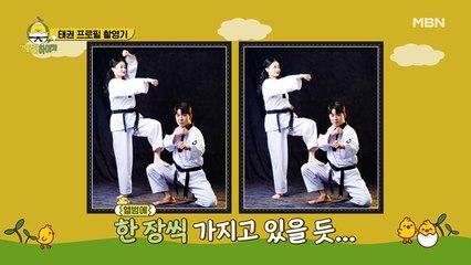 집에 다들 이런 사진 하나 있죠? 추억의 태권 프로필?