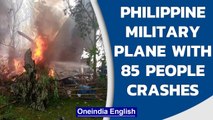 Philippine military plane carrying 85 people crashes, 40 rescued | Oneindia News