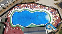 Tunceli'de sıcaktan bunalan vatandaşlar havuza koştu, görüntüler Ege ve Akdeniz'i aratmadı