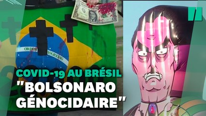 Download Video: Au Brésil, vastes manifestations contre Bolsonaro et sa gestion de la pandémie