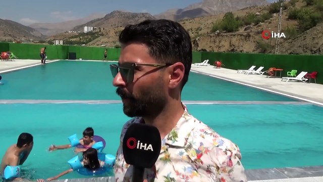 Mereto Dağı eteklerindeki tam kapasiteli yüzme havuzu hizmete açıldı