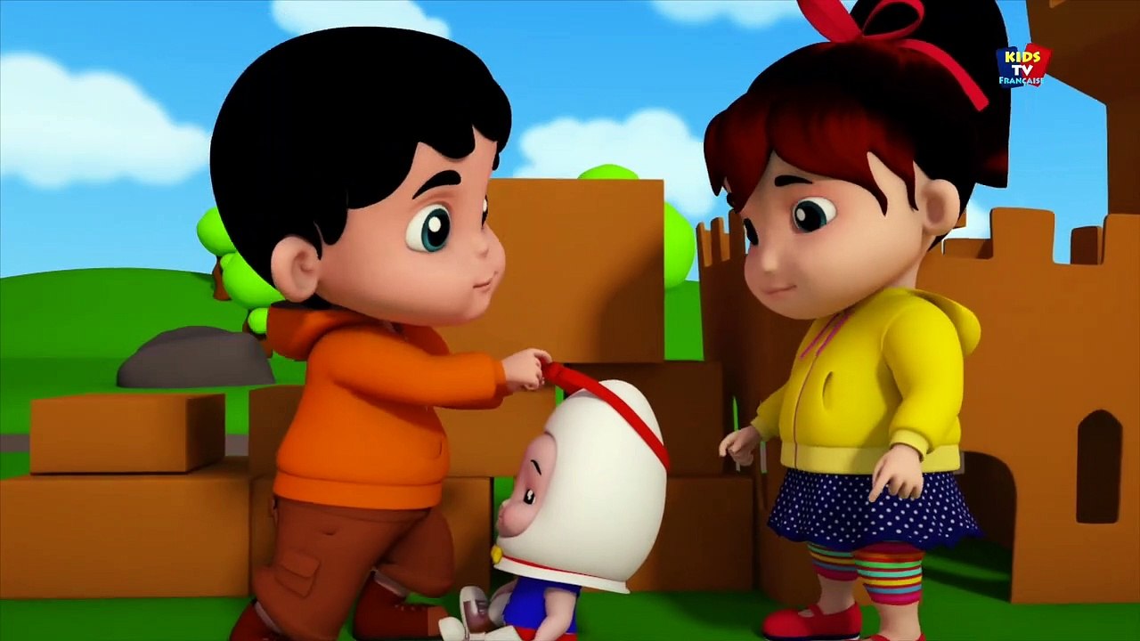 Humpty Dumpty assis sur un mur - rimes pour les enfants - comptine française - Songs For Kids