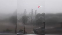 Tokat'ta etkili olan dolu yağışı tarım arazilerini vurdu