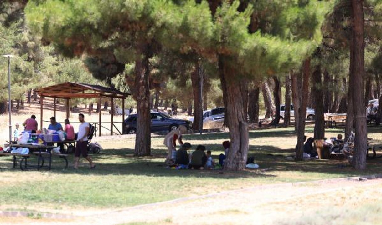 GAZİANTEP'TEKİ MESİRE ALANLARINDA 'KISITLAMASIZ PAZAR' YOĞUNLUĞU
