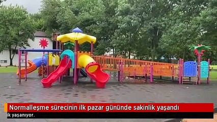 Normalleşme sürecinin ilk pazar gününde sakinlik yaşandı
