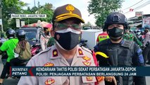 Kendaraan Taktis Diturunkan Jaga Penyekatan Pintu Masuk Jakarta Selama PPKM Darurat