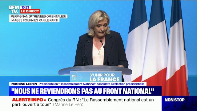 Marine Le Pen: Nous devons continuer à nous ouvrir à toutes les forces politiques