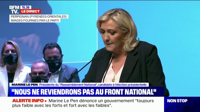 Marine Le Pen dénonce un État toujours plus fort avec les faibles et toujours plus faible avec les forts