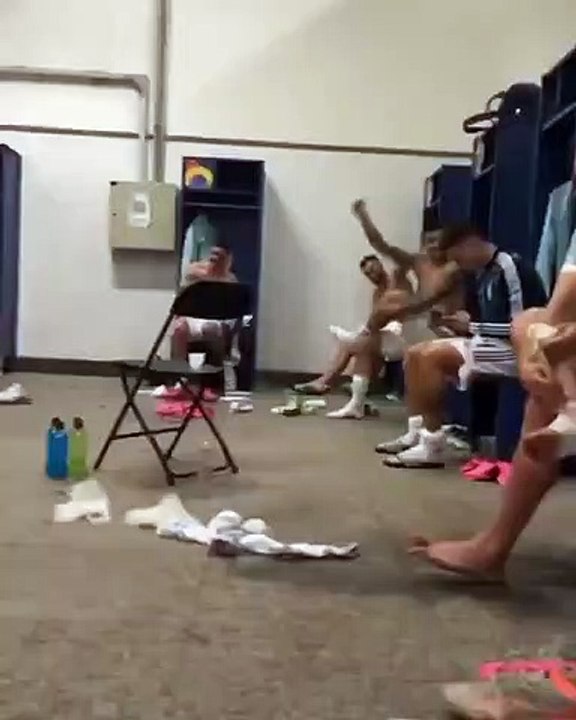 El festejo de la Selección argentina tras la victoria ante Ecuador y su pase a la semifinal de la Copa América