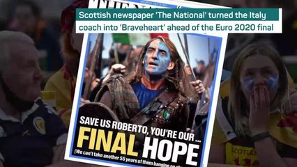 Mancini and Chiellini enjoy 'Braveheart' meme