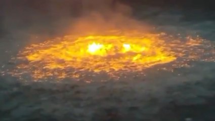 'Eye of fire' burns in the Gulf of Mexico