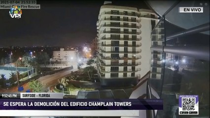 #Surfside #Florida | Demolición del edificio Champlain Towers - #4Jul