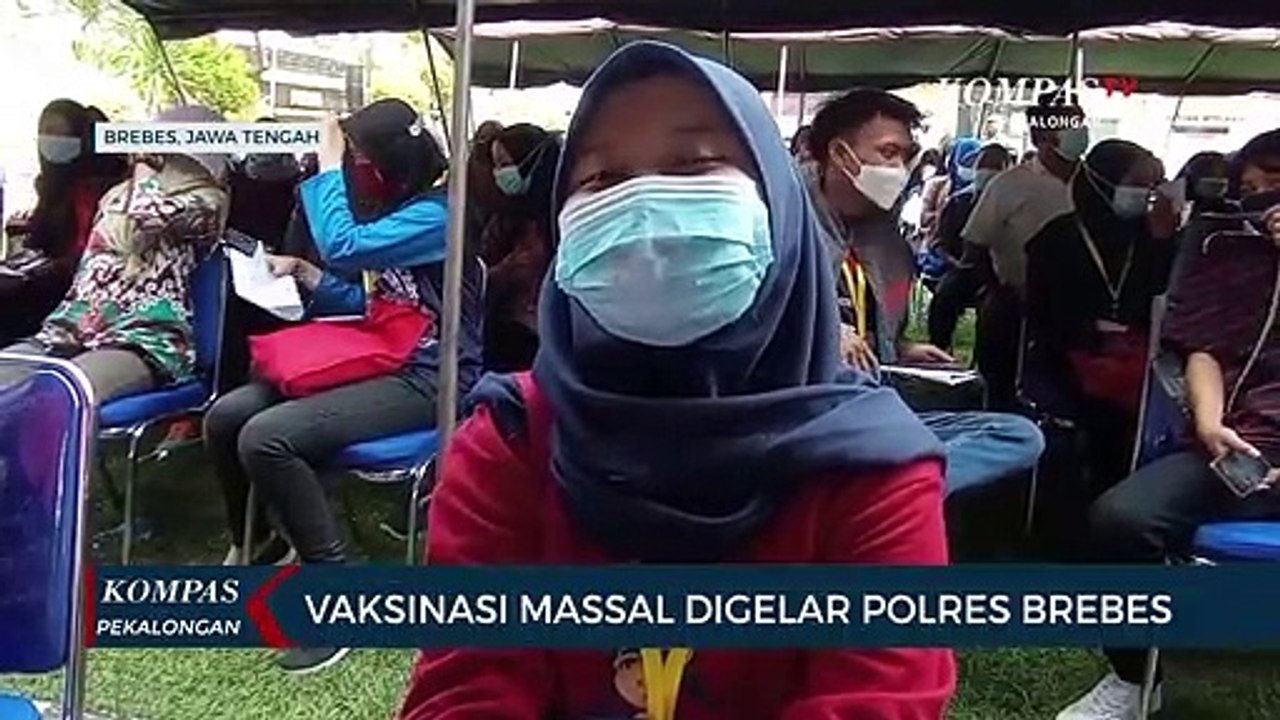 Vaksinasi Massal Digelar Polres Brebes