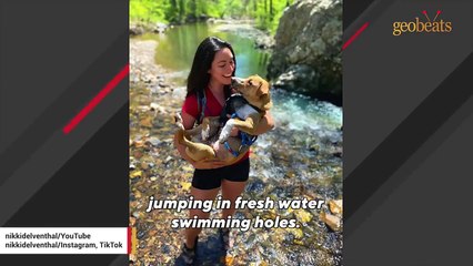 Clingy dog convinces hiker to become his mommy # ANIMAL LOVERS
