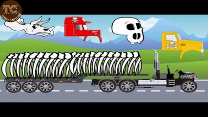 Halloween Truck and Pumpkin Excavator | What Cabin | Cartoon Animation for Children or Babies