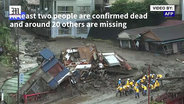 Rescuers search for survivors in landslide-hit Japan town