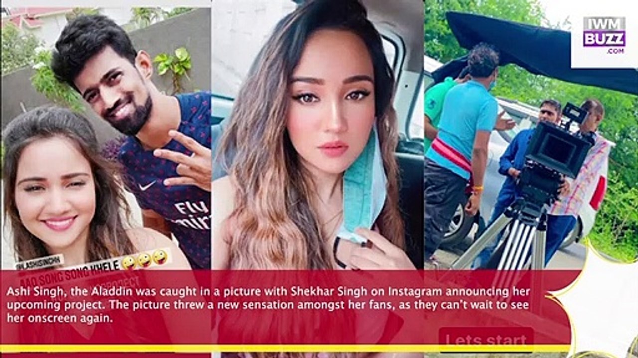 Caught On Camera Ashi Singh gets playful with Shekhar Singh ahead of a new song, read details