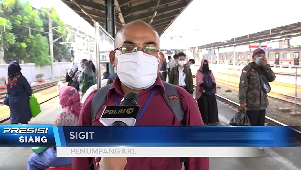 Prokes Masker Double di KRL
