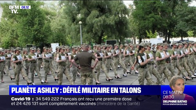 En Ukraine, un défilé militaire en talons fait polémique