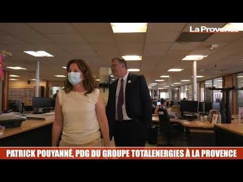 Le PDG de TotalEnergies, Patrick Pouyanné, en visite à La Provence