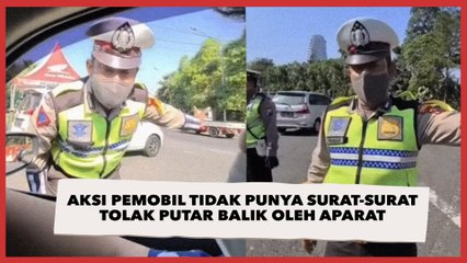 Ngotot Ingin ke Surabaya Tanpa Hasil Swab dan Vaksin, Petugas Paksa Pemobil Putar Balik