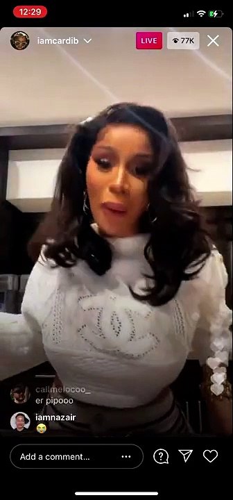 Cardi B Dances To Up © 2021 On Instagram Live | Cardi B Does Tik Tok Dance To “Up” On Instagram Live