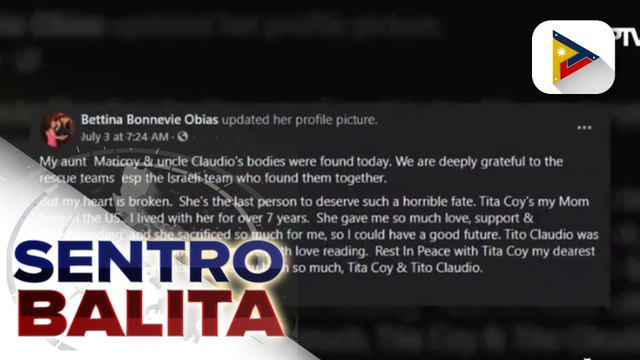 Labi ng Pilipinong nasawi sa pagguho ng isang condominium sa Florida, natagpuan na; tulong para sa kaanak ng nasawing nating kababayan, tiniyak