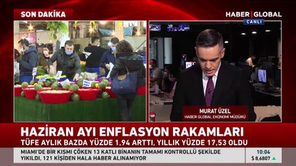 Enflasyon rakamları açıklandı