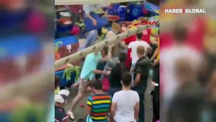 Kadınların pazar kavgası! Güçlükle ayırdılar