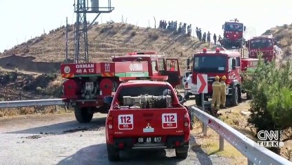 Aydın'da orman yangını... 100 dönümlük alan kül oldu