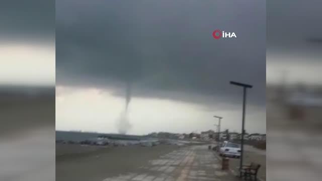 İskenderun Körfezi'nde hortum paniği