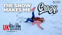 UK Diaries  |_ Solo Female Traveller _| Episode 5 |_  The Snow Makes Me Crazy| _Lena's Magazine