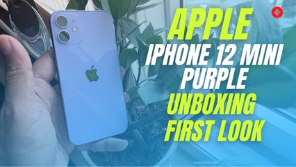 Apple iPhone 12 Mini  purple unboxing, first look