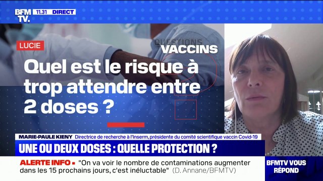 Quel est le risque de trop attendre entre deux doses de vaccin ? - BFMTV répond à vos questions