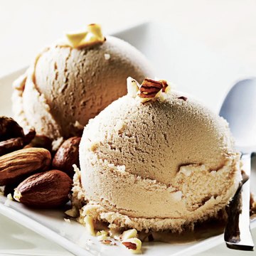 Receta de helado de almendras