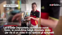 Euro2020, chi è la tifosa belga che si è scusata con l'Italia per il video in cui spezza spaghetti