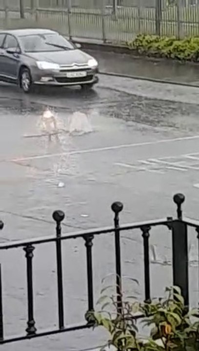 Manhole cover blown out on busy Derry thoroughf...