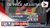 Dagdag presyo sa gasolina at diesel, ipatutupad ng ilang kumpanya ng langis bukas