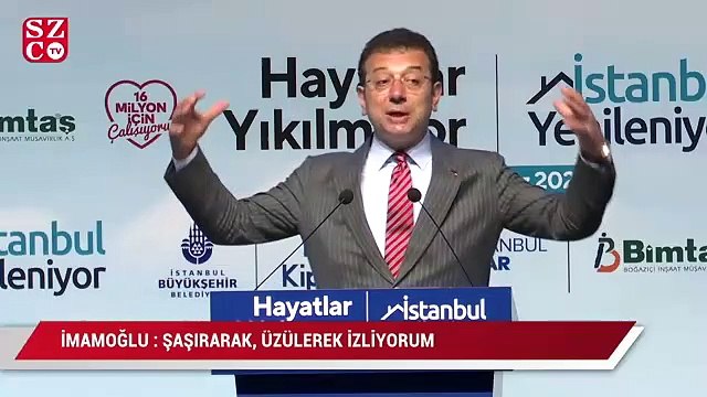 İmamoğlu: 'İstanbul'a 2 milyon daha nüfus ekleyeceğiz, proje yapacağız' diyen aklı da şaşarak, hatta isyan ederek ederek izliyorum